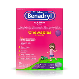 Benadryl Children's Allergy Chewables Grape