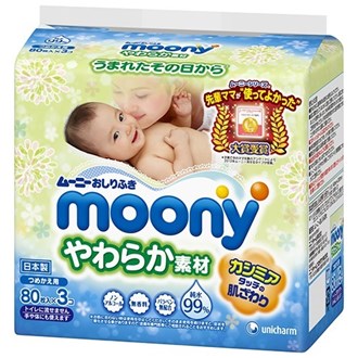 尤尼佳湿巾 Unicharm Moony Baby Wipes