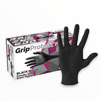 Black Nitrile Exam Gloves 100 pcs