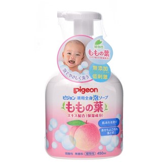 贝亲药用桃叶婴儿泡沫沐浴露 Pigeon Medicated Peach Leaf Baby Body Soap