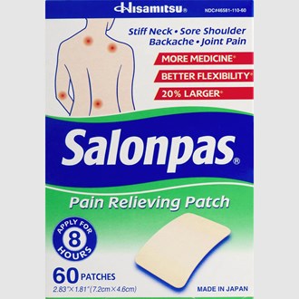 Salonpas Pain Relieving Patch 8 Hours